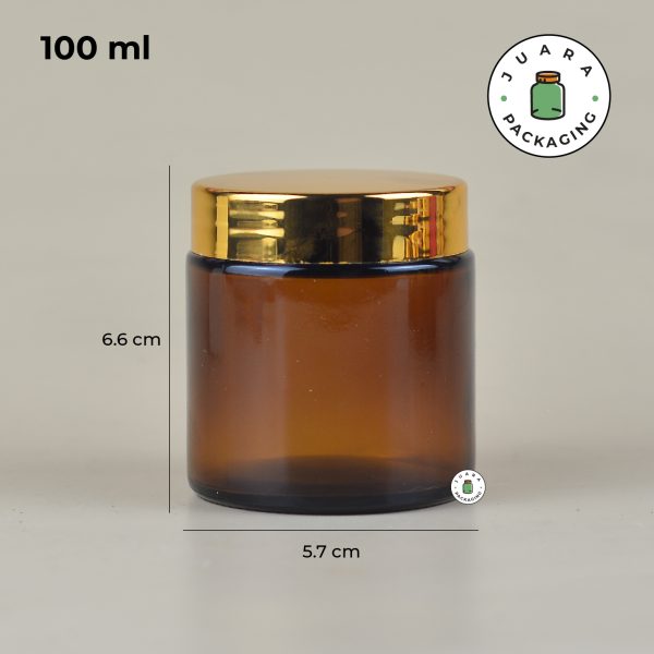 Pot Cream Kaca Amber - 5ml 15ml 20ml 30ml 50ml 100ml - Image 11