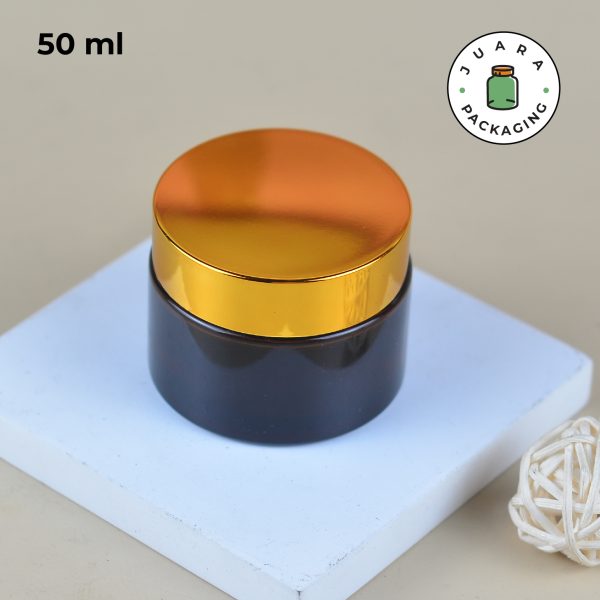 Pot Cream Kaca Amber - 5ml 15ml 20ml 30ml 50ml 100ml - Image 16