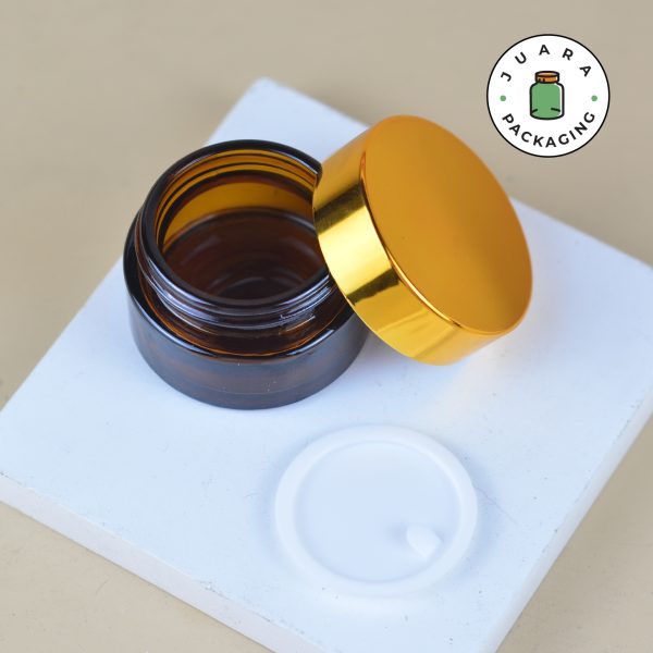 Pot Cream Kaca Amber - 5ml 15ml 20ml 30ml 50ml 100ml - Image 4