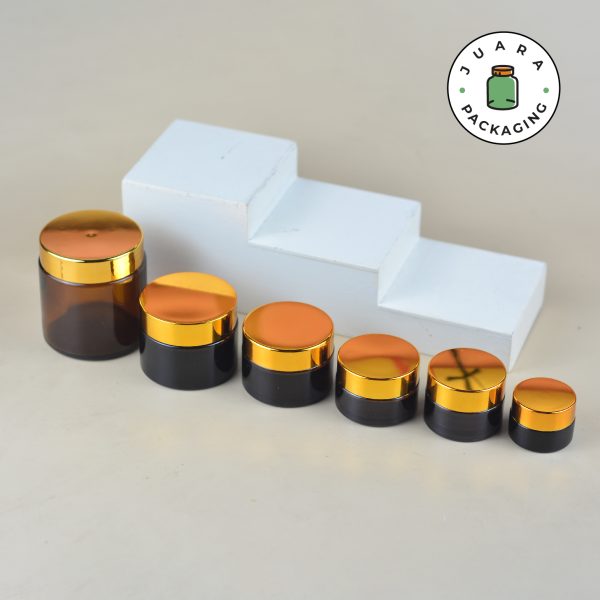 Pot Cream Kaca Amber - 5ml 15ml 20ml 30ml 50ml 100ml - Image 5