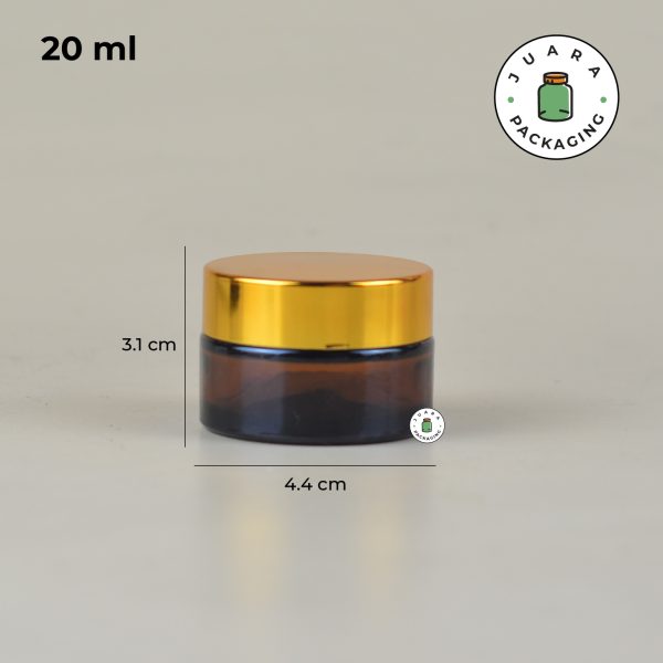 Pot Cream Kaca Amber - 5ml 15ml 20ml 30ml 50ml 100ml - Image 8
