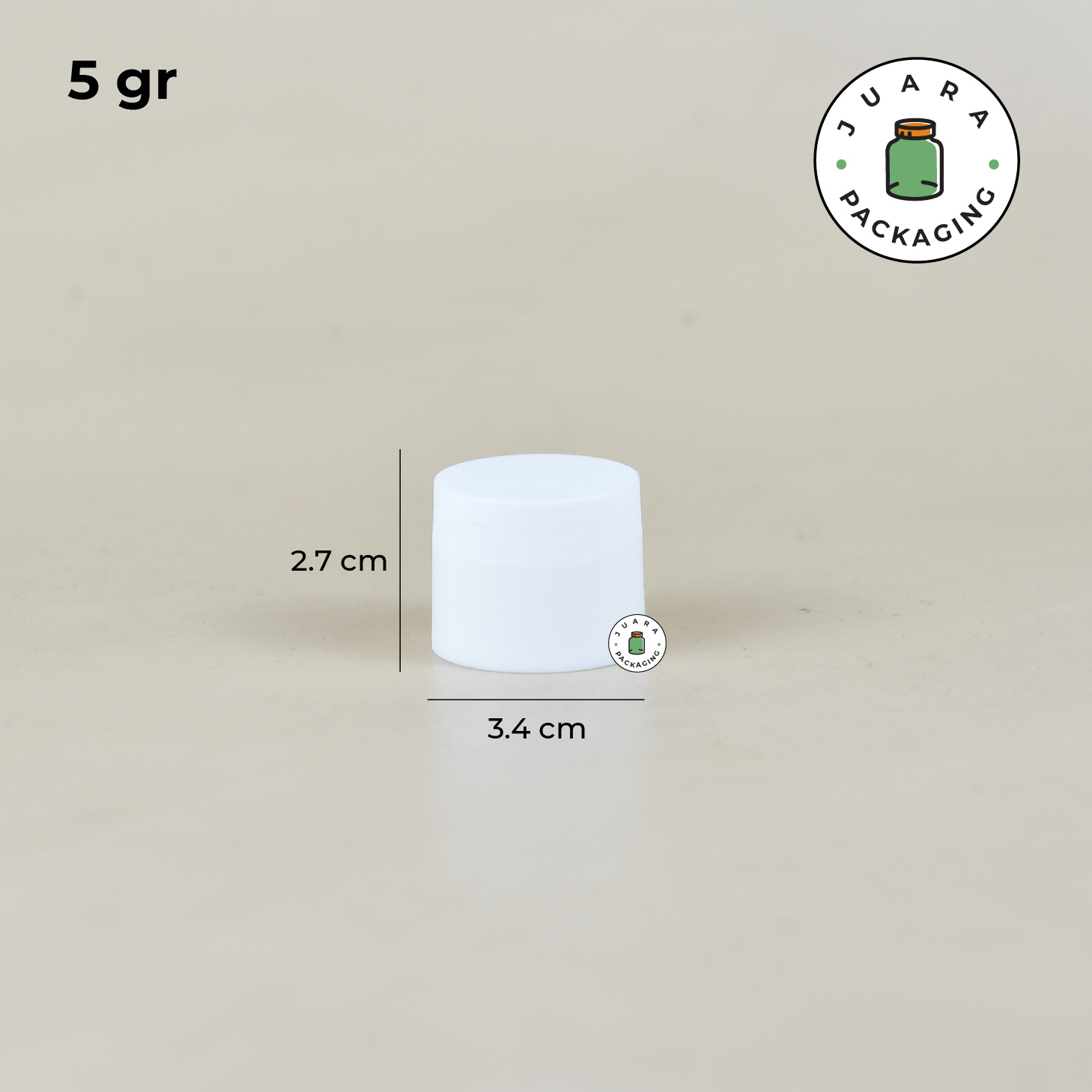 Pot Cream Plastik Putih - 10gr 20gr 30gr 50gr 100gr - Image 5