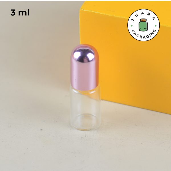 Botol Roll On Kaca Pink - 1ml 2ml 3ml 5ml 10ml - Image 13