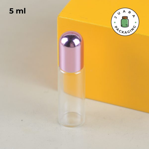Botol Roll On Kaca Pink - 1ml 2ml 3ml 5ml 10ml - Image 14