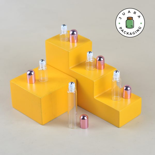 Botol Roll On Kaca Pink - 1ml 2ml 3ml 5ml 10ml - Image 3