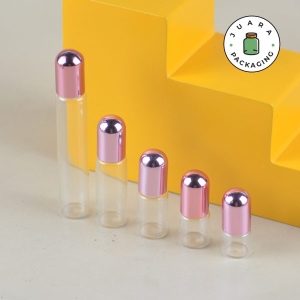 Botol Roll On Kaca Pink - 1ml 2ml 3ml 5ml 10ml - Image 5