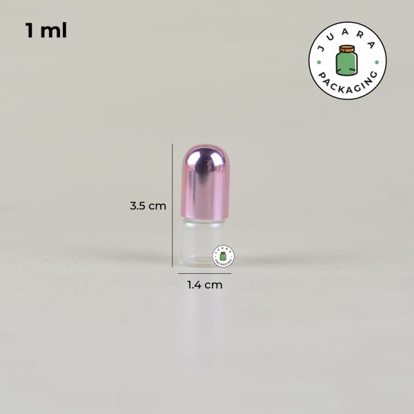 Botol Roll On Kaca Pink - 1ml 2ml 3ml 5ml 10ml - Image 6
