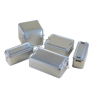 Wadah Kaleng Silver + Seal Serbaguna Berbagai Ukuran