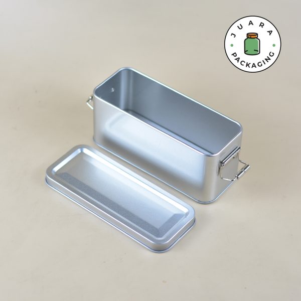 Wadah Kaleng Silver + Seal Serbaguna Berbagai Ukuran - Image 3