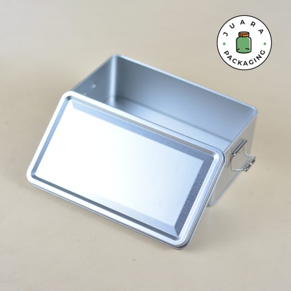 Wadah Kaleng Silver + Seal Serbaguna Berbagai Ukuran - Image 5