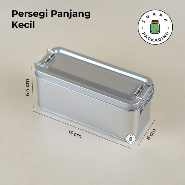 Wadah Kaleng Silver + Seal Serbaguna Berbagai Ukuran - Image 7