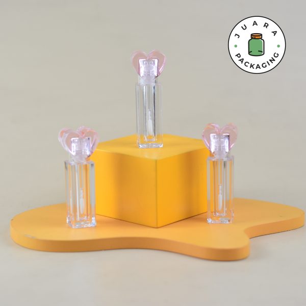 Wadah Lipcare Acrylic Hati - 3.5 ml - Image 2