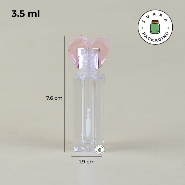Wadah Lipcare Acrylic Hati - 3.5 ml - Image 6