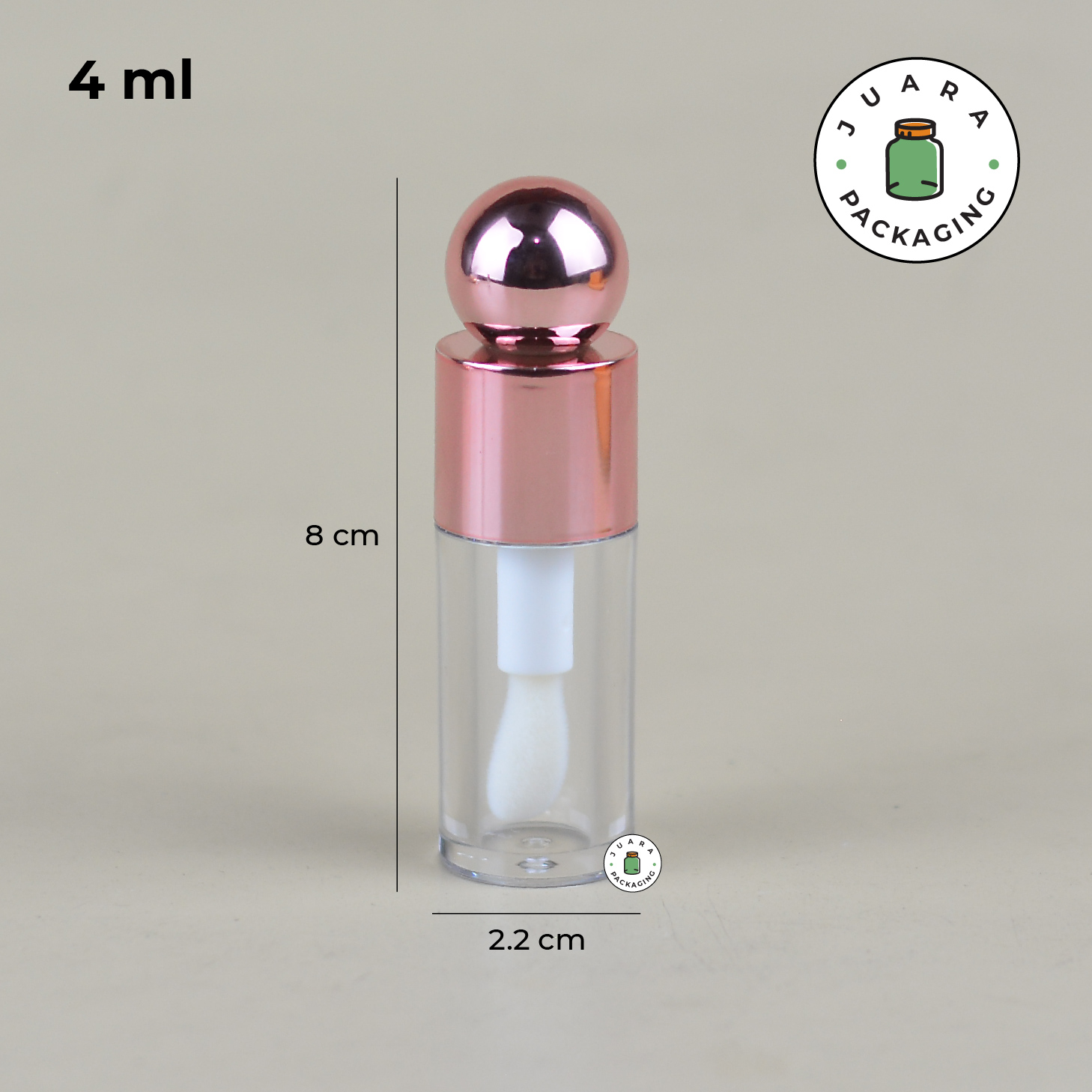 Wadah Lipcare Metallic Bulat - 4 ml - Image 6