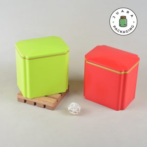 Wadah Kaleng Permen Merah Hijau