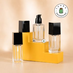 Botol Pump Kaca Kotak - 30 ml