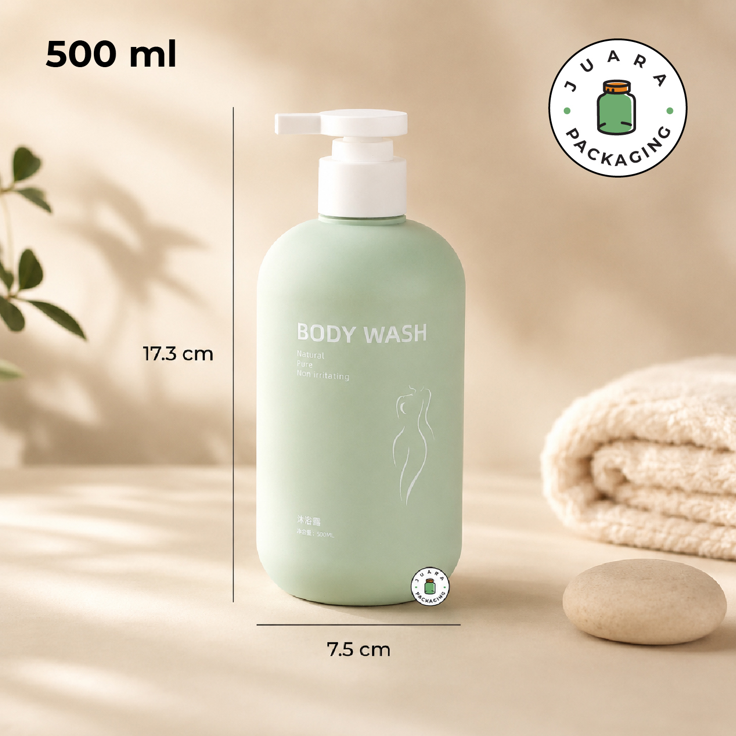 Botol Pump Body Wash - 500 ml - Image 3