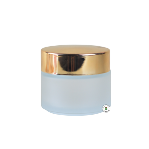 Pot Cream Kaca Frosted + Inner Lid - 100 gr