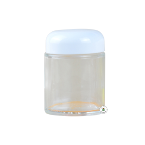 Pot Cream Kaca Bening Bulat + Inner Lid - 100 gr