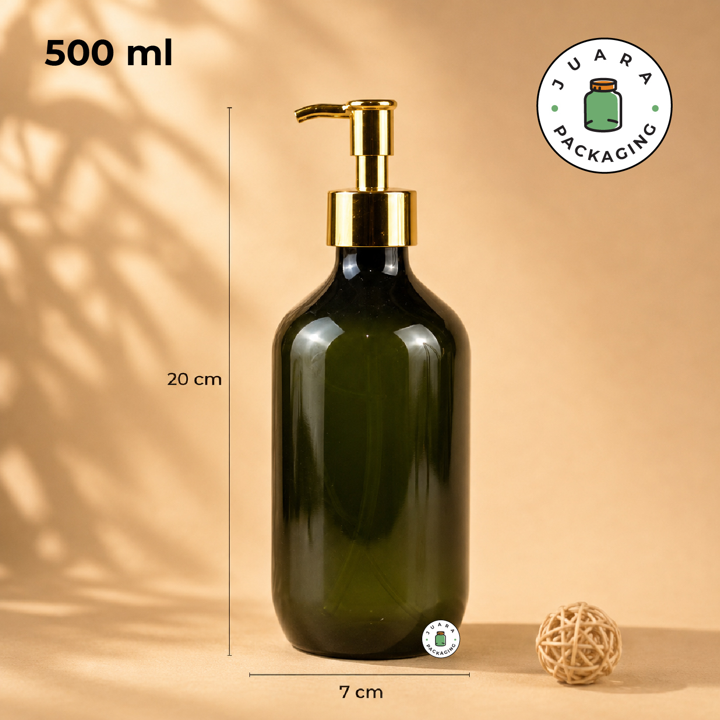 Botol Plastik Hijau Pump Gold 500ml 300ml - Image 6