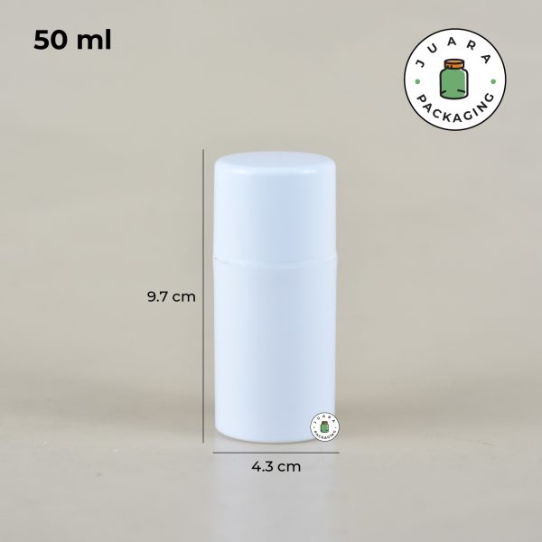 Botol Pump Airless 30ml 50ml 100ml Putih - Image 4
