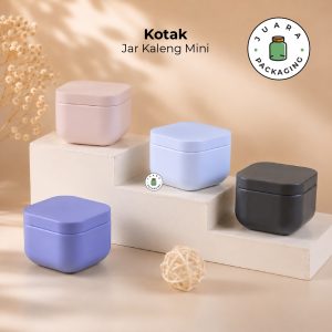 Jar Kotak Doff Kotak Warna Pastel
