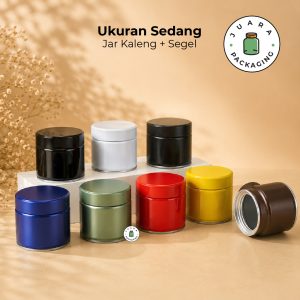 Jar Silinder Ukuran Sedang + Segel