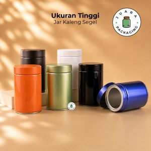 Jar Silinder Ukuran Tinggi + Segel