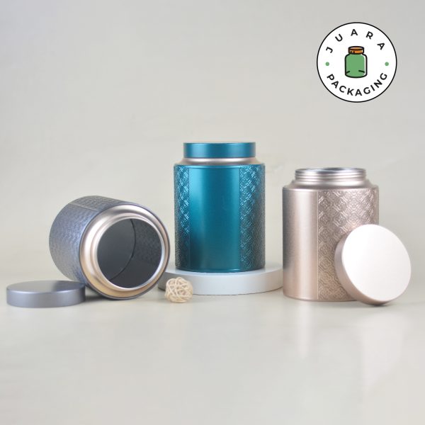 Jar Tin Can Emboss Motif Premium - Image 2