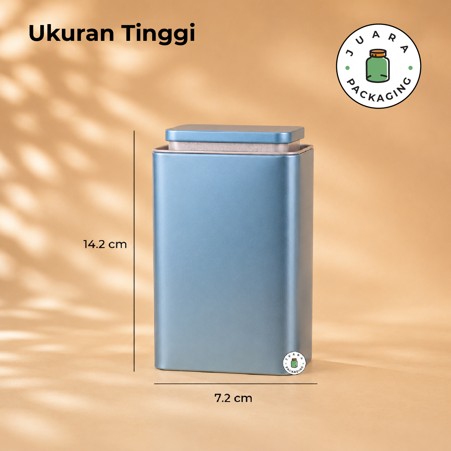 Jar Tin Can Kotak Ukuran Tinggi - Image 3