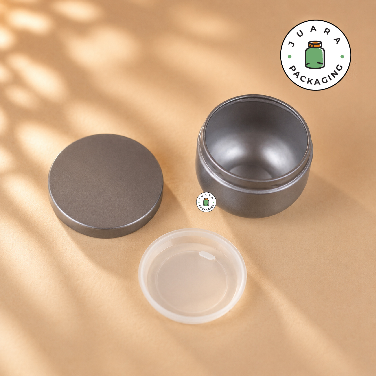 Jar Tin Can Mini Bulat + Inner Lid - Image 3