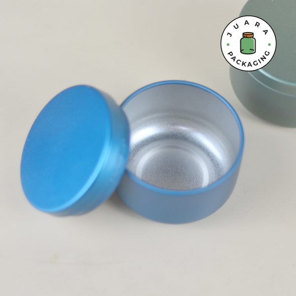 Jar Tin Can Mini Bulat Warna Pastel - Image 4