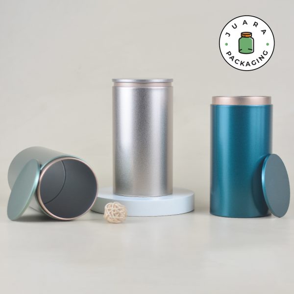 Jar Tin Can Silinder Tinggi Elegan - Image 2