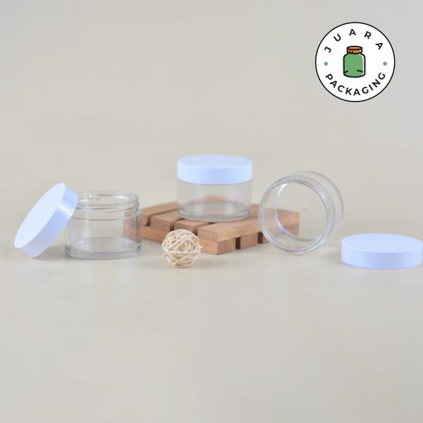 Pot Cream Acrylic 50ml Tebal Tutup Putih - Image 2