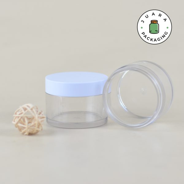 Pot Cream Acrylic 50ml Tebal Tutup Putih - Image 3