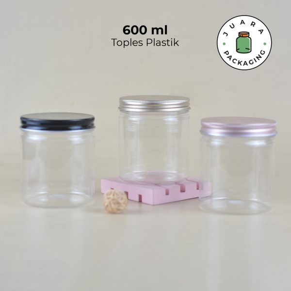 Toples Plastik Bening 600ml
