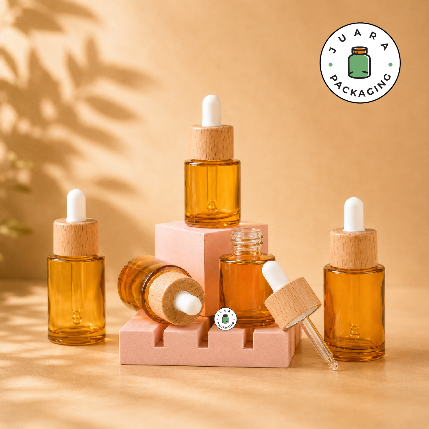 Botol Kaca Kuning Bening - 20 ml 30 ml - Image 2