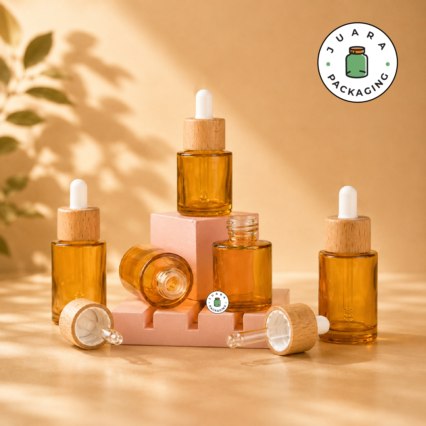 Botol Kaca Kuning Bening - 20 ml 30 ml - Image 3