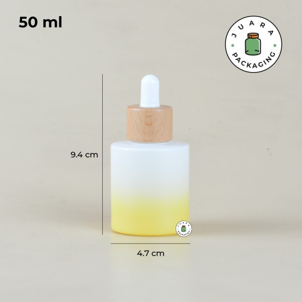 Botol Kaca Gradasi Tutup Kayu - 50 ml - Image 3