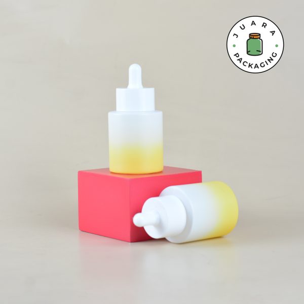 Botol Kaca Gradasi Tutup Putih - 50 ml - Image 4