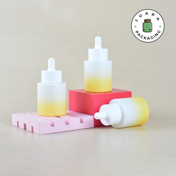 Botol Kaca Gradasi Tutup Putih - 50 ml - Image 5