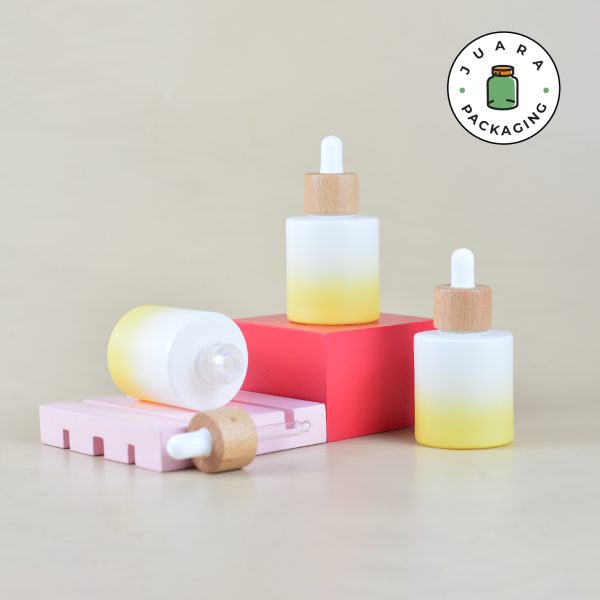 Botol Kaca Gradasi Tutup Kayu - 50 ml - Image 2