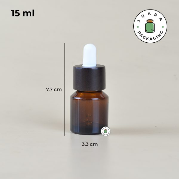 Botol Kaca Pipet Amber - 15 ml - Image 3