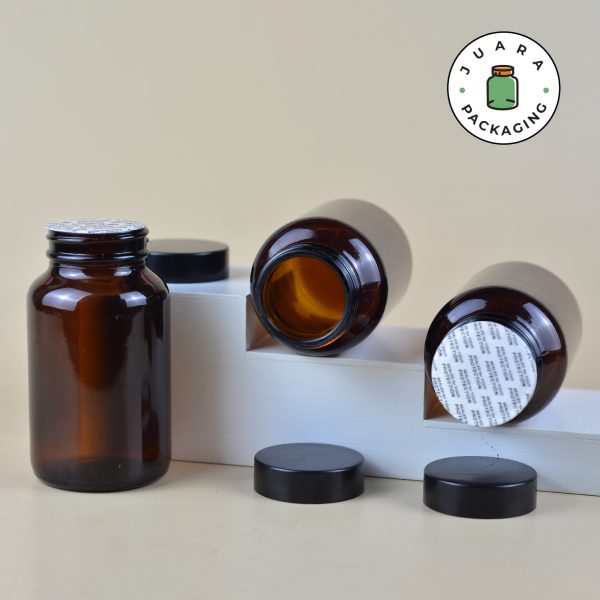 Botol Kaca Amber - 200 ml - Image 2