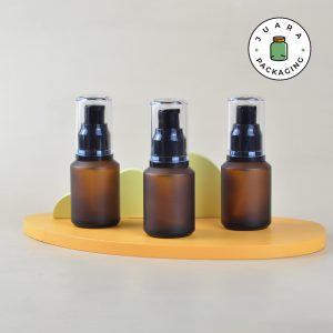 Botol Kaca Pump Amber - 30 ml