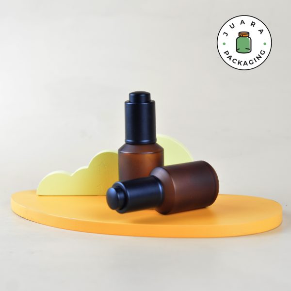 Botol Kaca Pipet Amber Tutup Tekan -  30 ml - Image 4