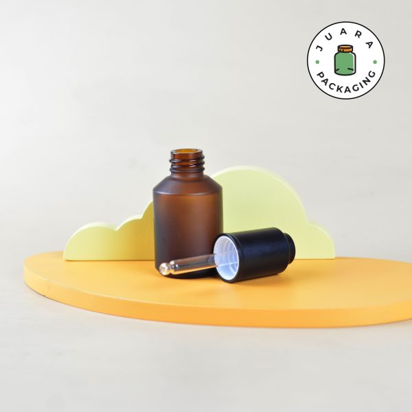 Botol Kaca Pipet Amber Tutup Tekan -  30 ml - Image 5