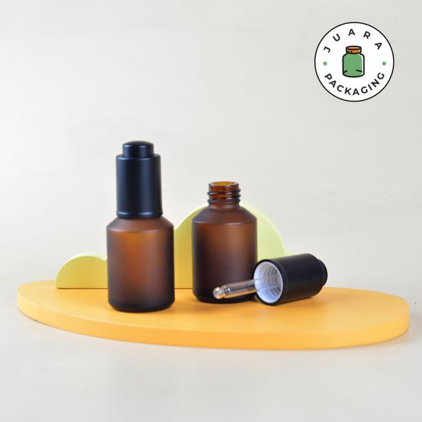 Botol Kaca Pipet Amber Tutup Tekan -  30 ml - Image 2