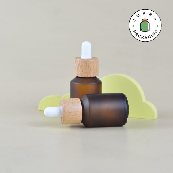 Botol Kaca Amber Leher Miring - 30 ml - Image 5