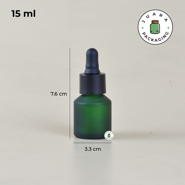 Botol Kaca Pipet Hijau - 15 ml - Image 3